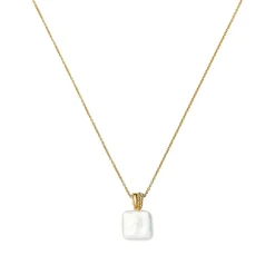 Missoma Square Pearl Baya Pendant Necklace