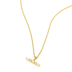 Missoma x Lucy Williams T-Bar Stone Pendant Necklace