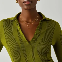 Missoma x Lucy Williams T-Bar Stone Pendant Necklace