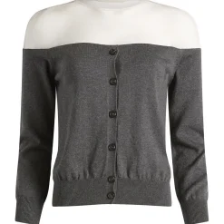 MM6 Maison Margiela Cardigan with Sheer Panel