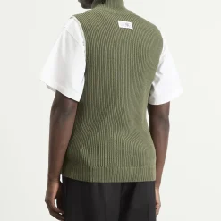 MM6 Maison Margiela Knitted Ribbed Zip Vest