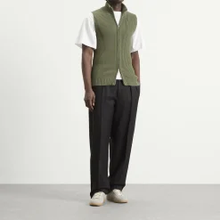 MM6 Maison Margiela Knitted Ribbed Zip Vest