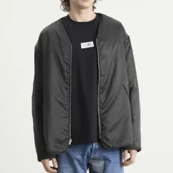 MM6 Maison Margiela Light Padded Collarless Jacket