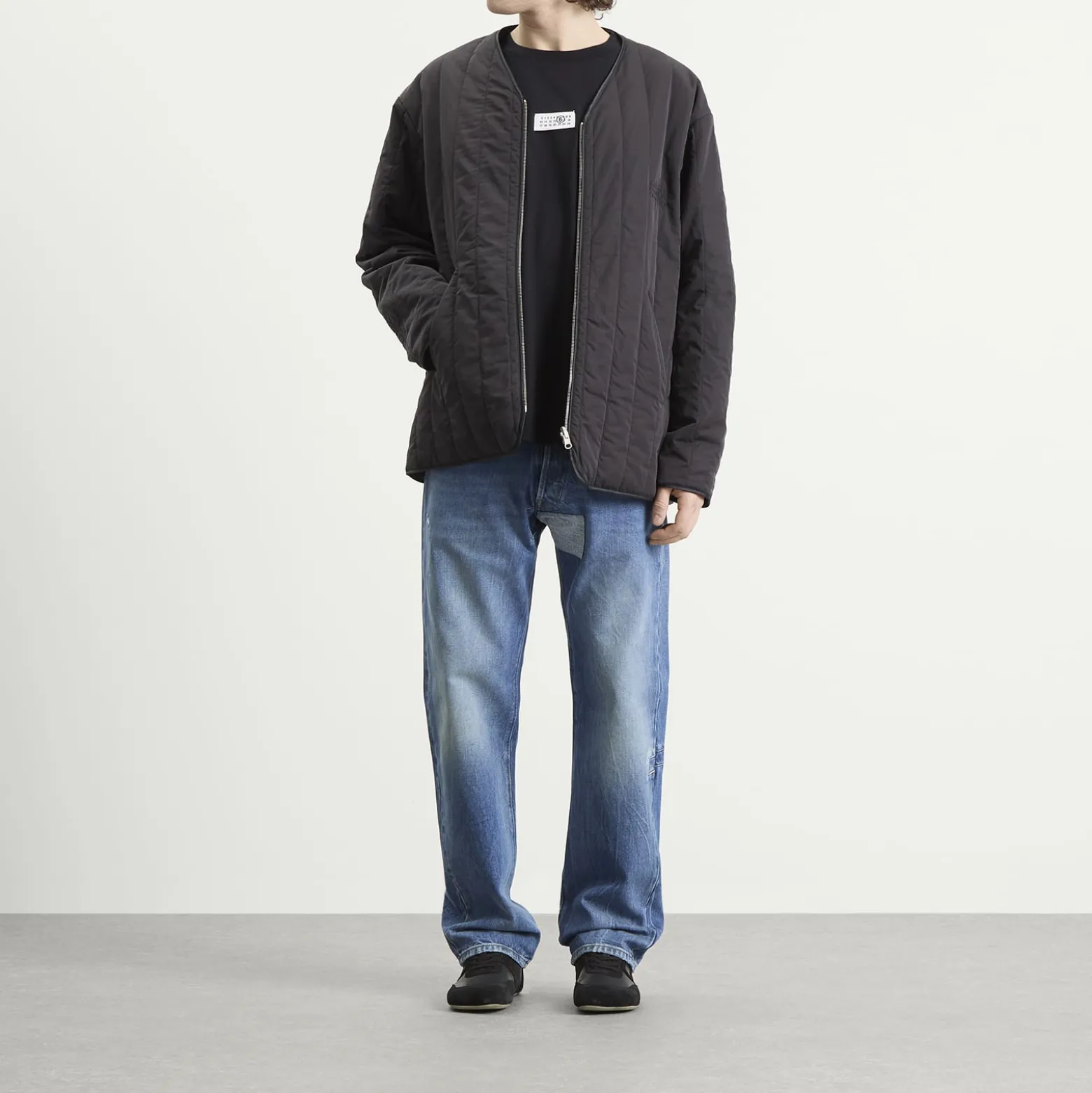MM6 Maison Margiela Light Padded Collarless Jacket