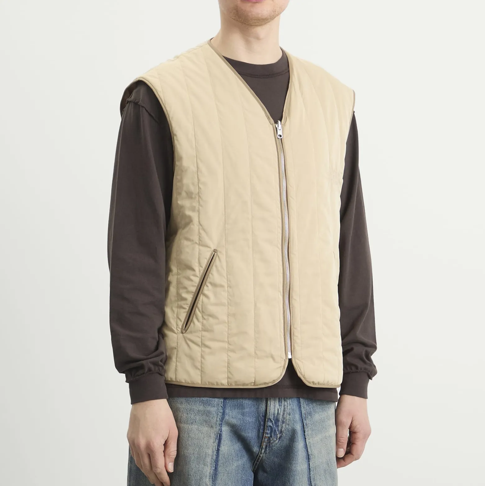 MM6 Maison Margiela Light Padded Collarless Gilet