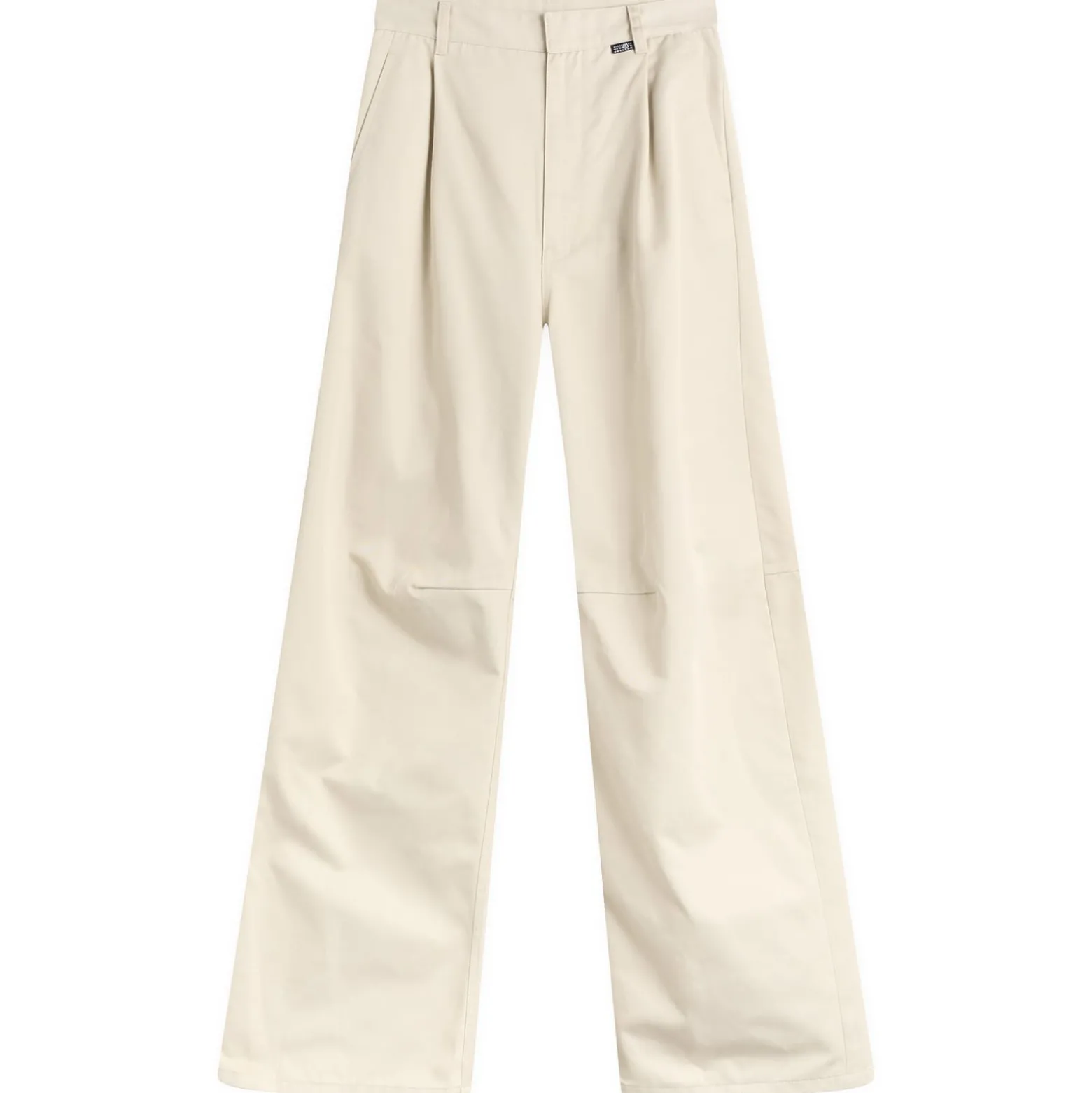 MM6 Maison Margiela Pleat Front Wide Leg Trousers