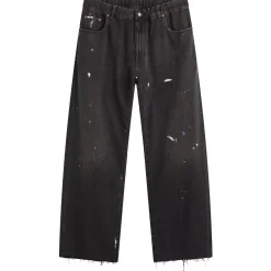 MM6 Maison Margiela Relaxed Straight Leg Elasticated Jeans