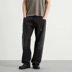 MM6 Maison Margiela Relaxed Straight Leg Elasticated Jeans