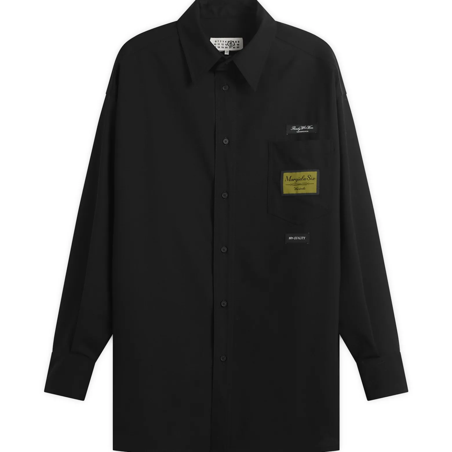 MM6 Maison Margiela Wool Blend Tailored Shirt