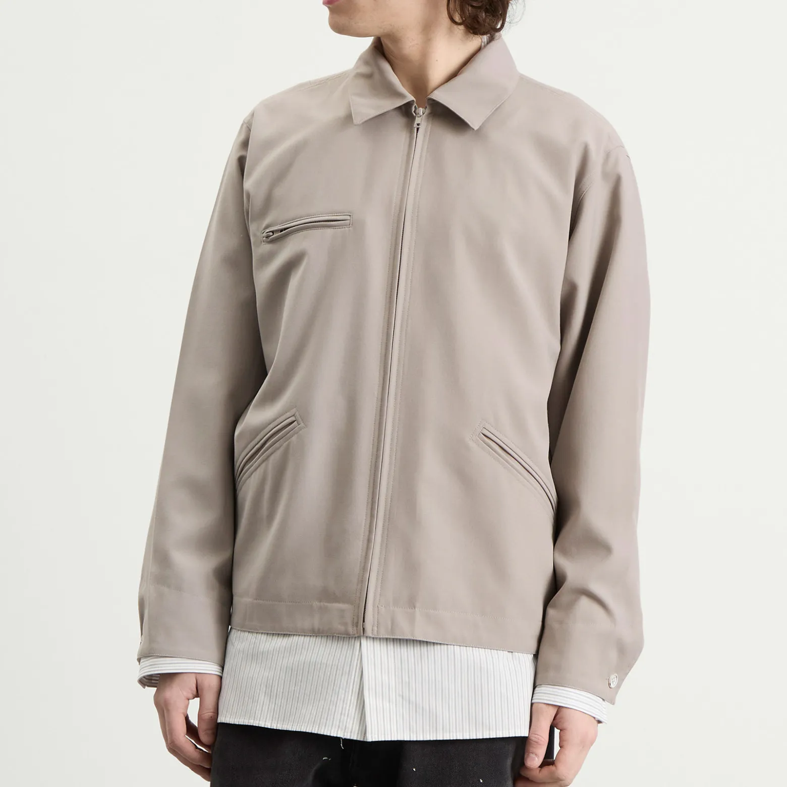 MM6 Maison Margiela Zip Through Overshirt