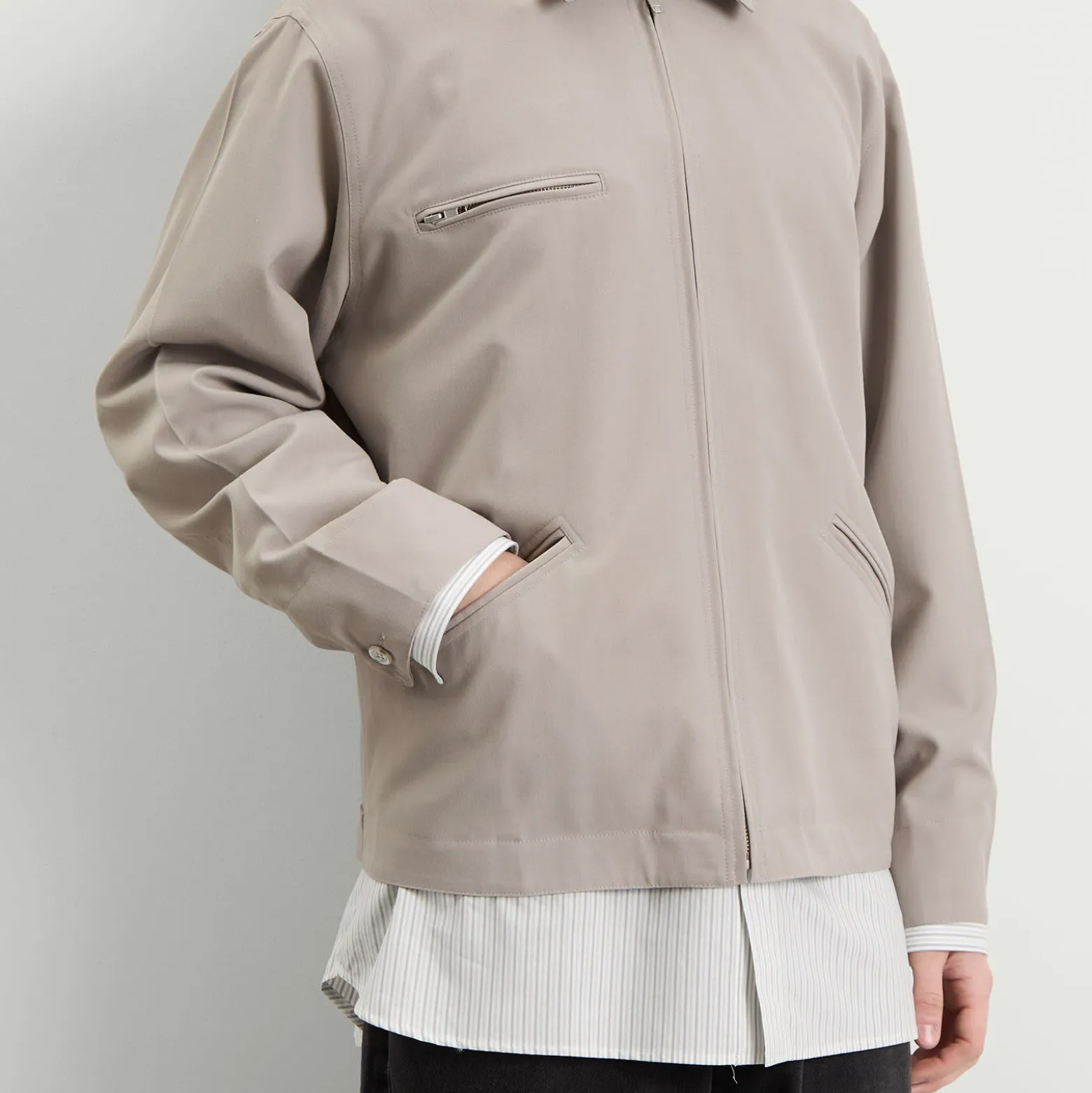 MM6 Maison Margiela Zip Through Overshirt