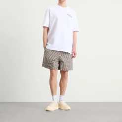 Moncler Check Drawstring Shorts