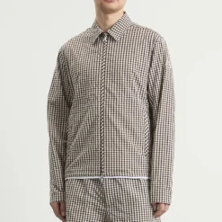 Moncler Checked Zip Up Shirt Jacket