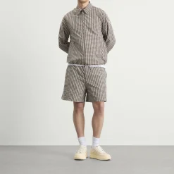 Moncler Checked Zip Up Shirt Jacket