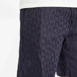 Moncler Cotton Monogram Jacquard Shorts