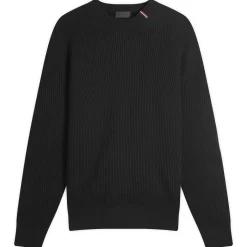 Moncler Cotton Woven Crew Neck Jumper