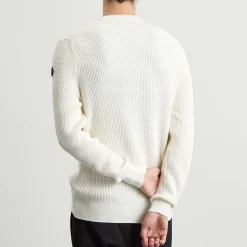 Moncler Cotton Woven Crew Neck Jumper