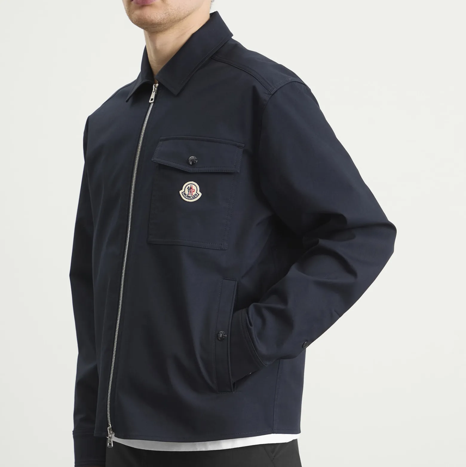 Moncler Gabardine Cotton Shirt Jacket