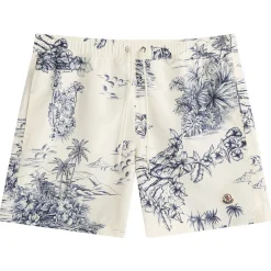 Moncler Hawaiian Print Swim Shorts