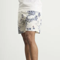 Moncler Hawaiian Print Swim Shorts