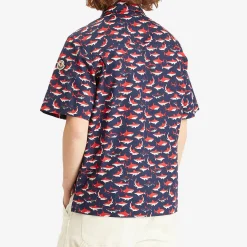 Moncler Little Sharks Printed Cotton Poplin Shirt