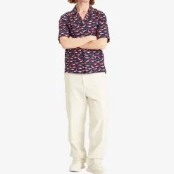 Moncler Little Sharks Printed Cotton Poplin Shirt