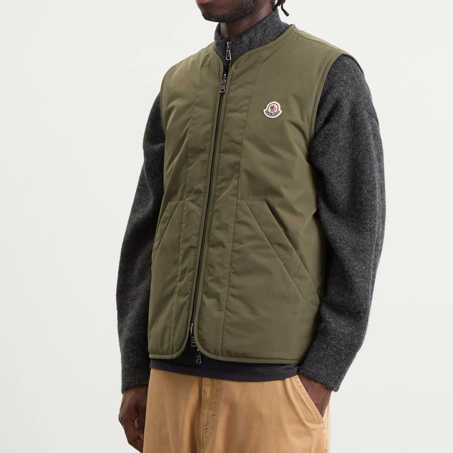 Moncler Roquille Brushed Cotton Shirt Jacket