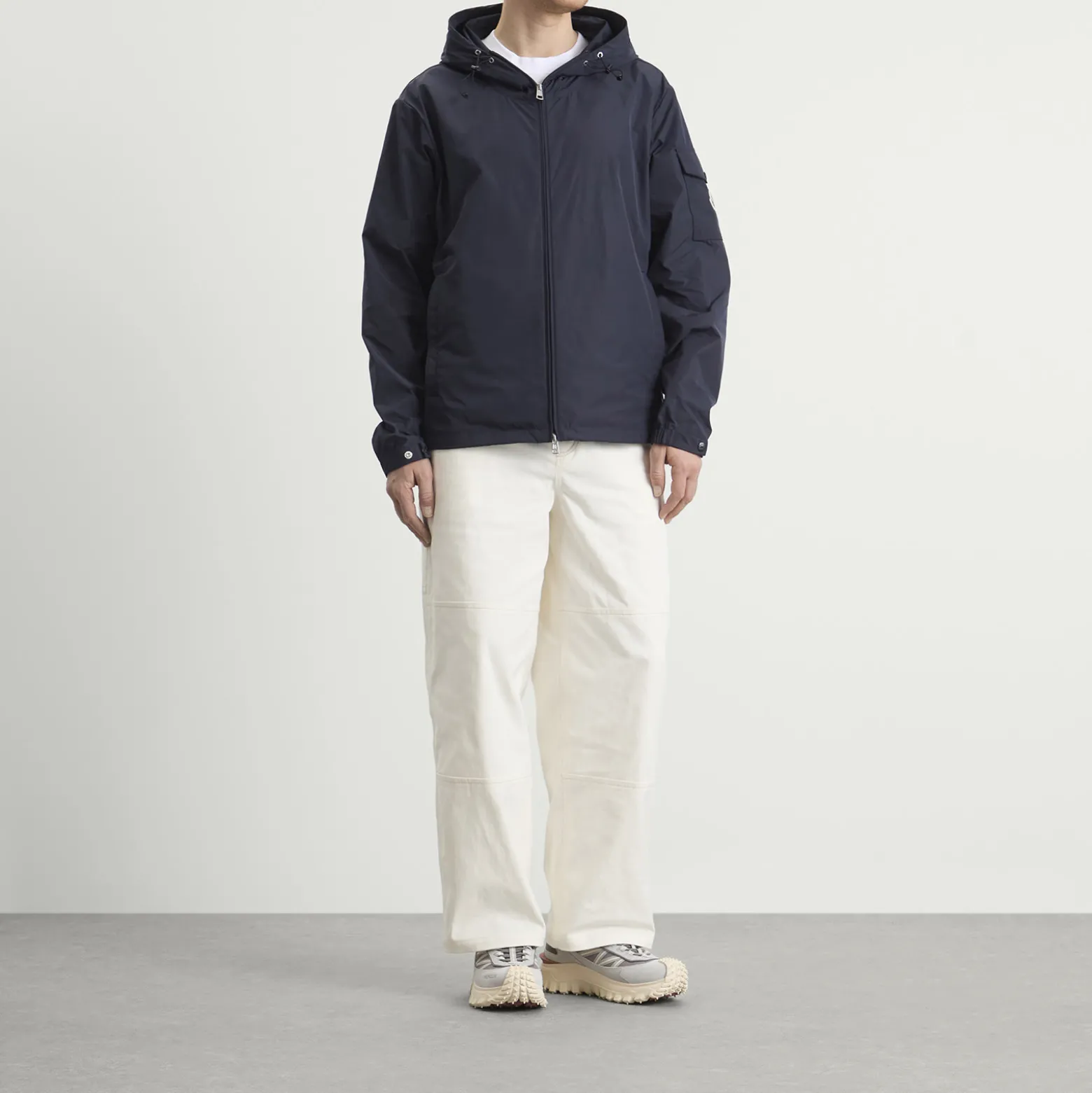 Moncler Sassiere Light Weight Logo Hooded Jacket