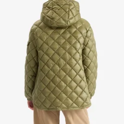 Moncler Shiny Quilted Hood Overshirt
