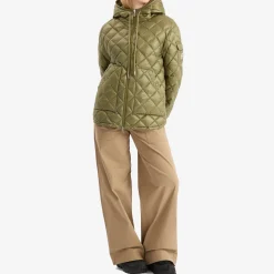 Moncler Shiny Quilted Hood Overshirt