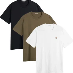Moncler Short Sleeve 3 Pack Cotton T-Shirts