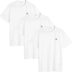 Moncler Short Sleeve 3 Pack Cotton T-Shirts