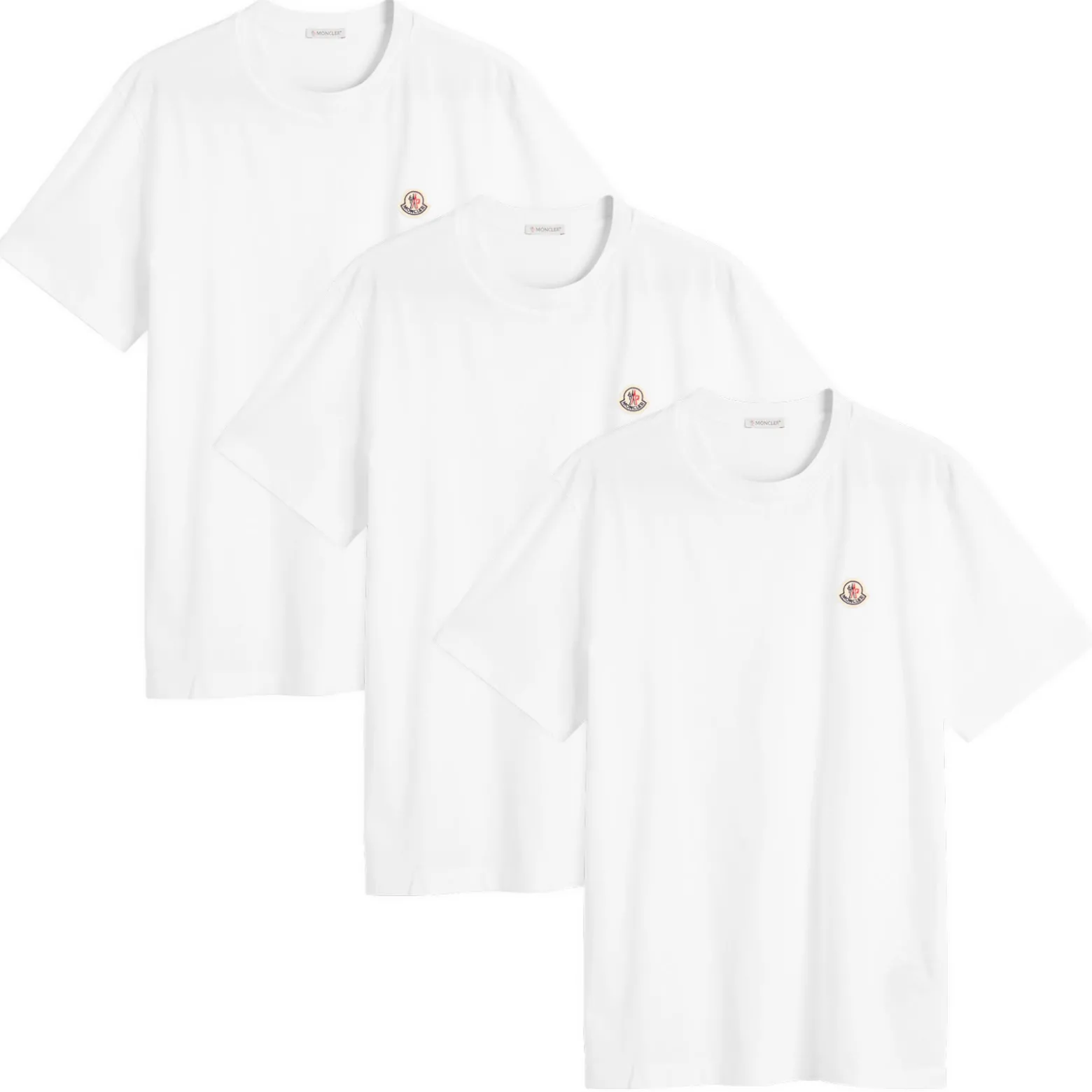 Moncler Short Sleeve 3 Pack Cotton T-Shirts