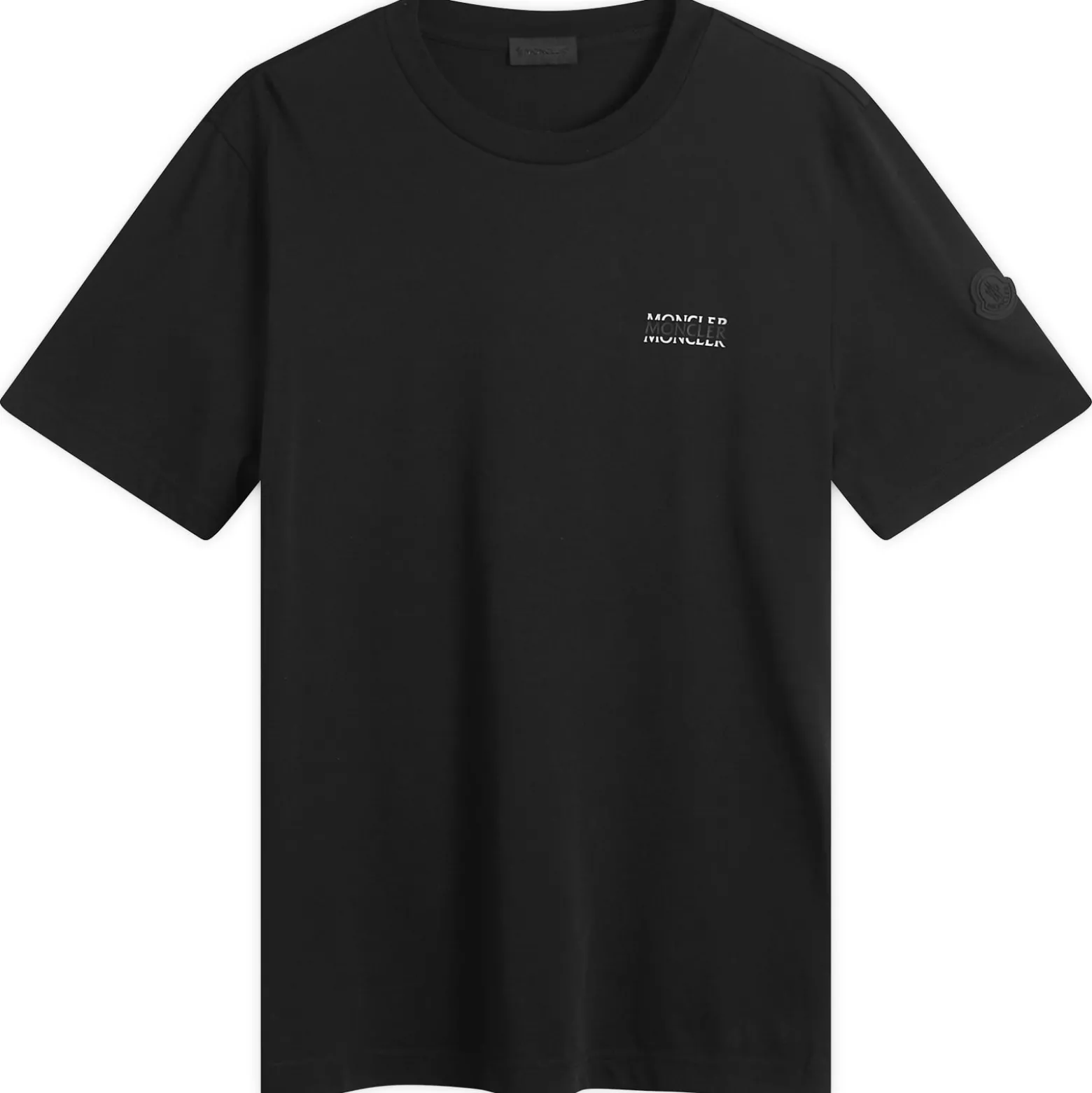 Moncler Stripe Logo Short Sleeve T-Shirt