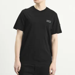 Moncler Stripe Logo Short Sleeve T-Shirt
