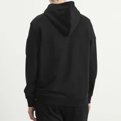 Moncler Stripe Logo Zip Up Hoodie