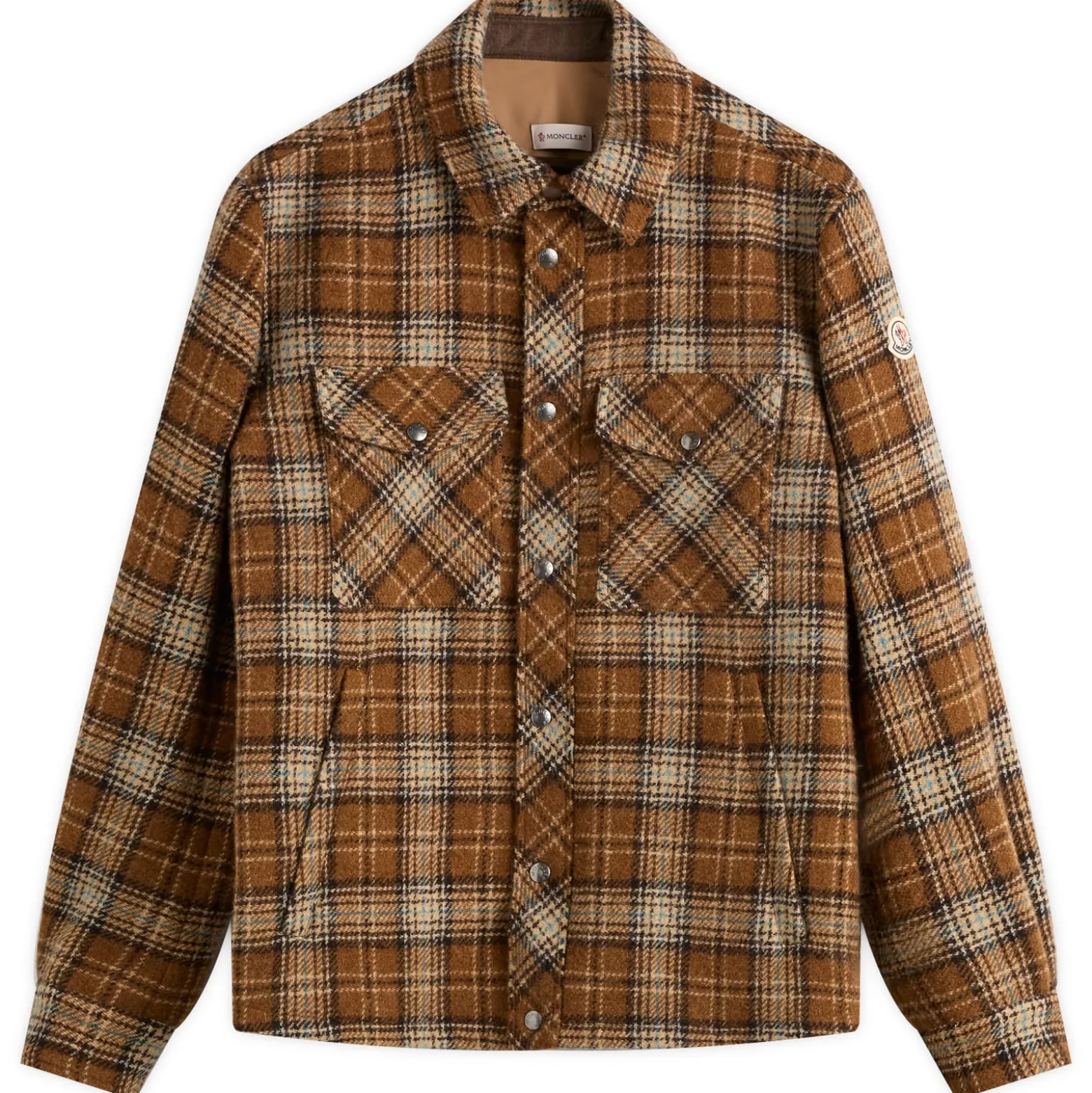 Moncler Stud Button Check Overshirt