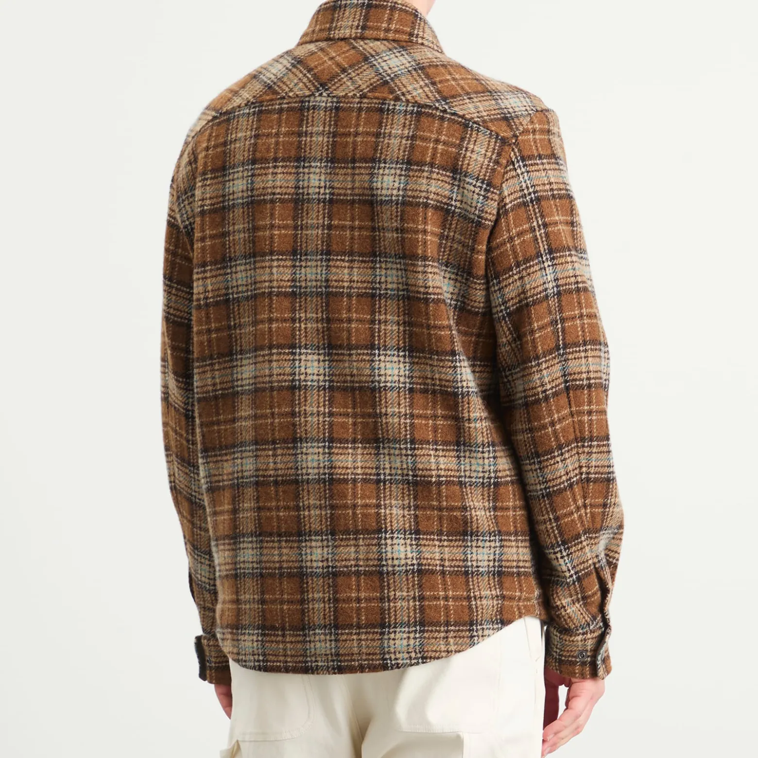 Moncler Stud Button Check Overshirt