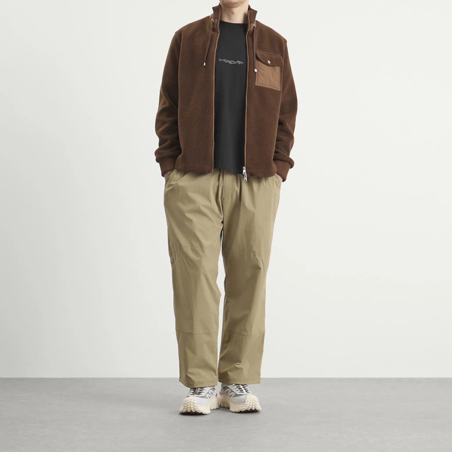 Moncler Teddy Fleece Zip Up Fleece