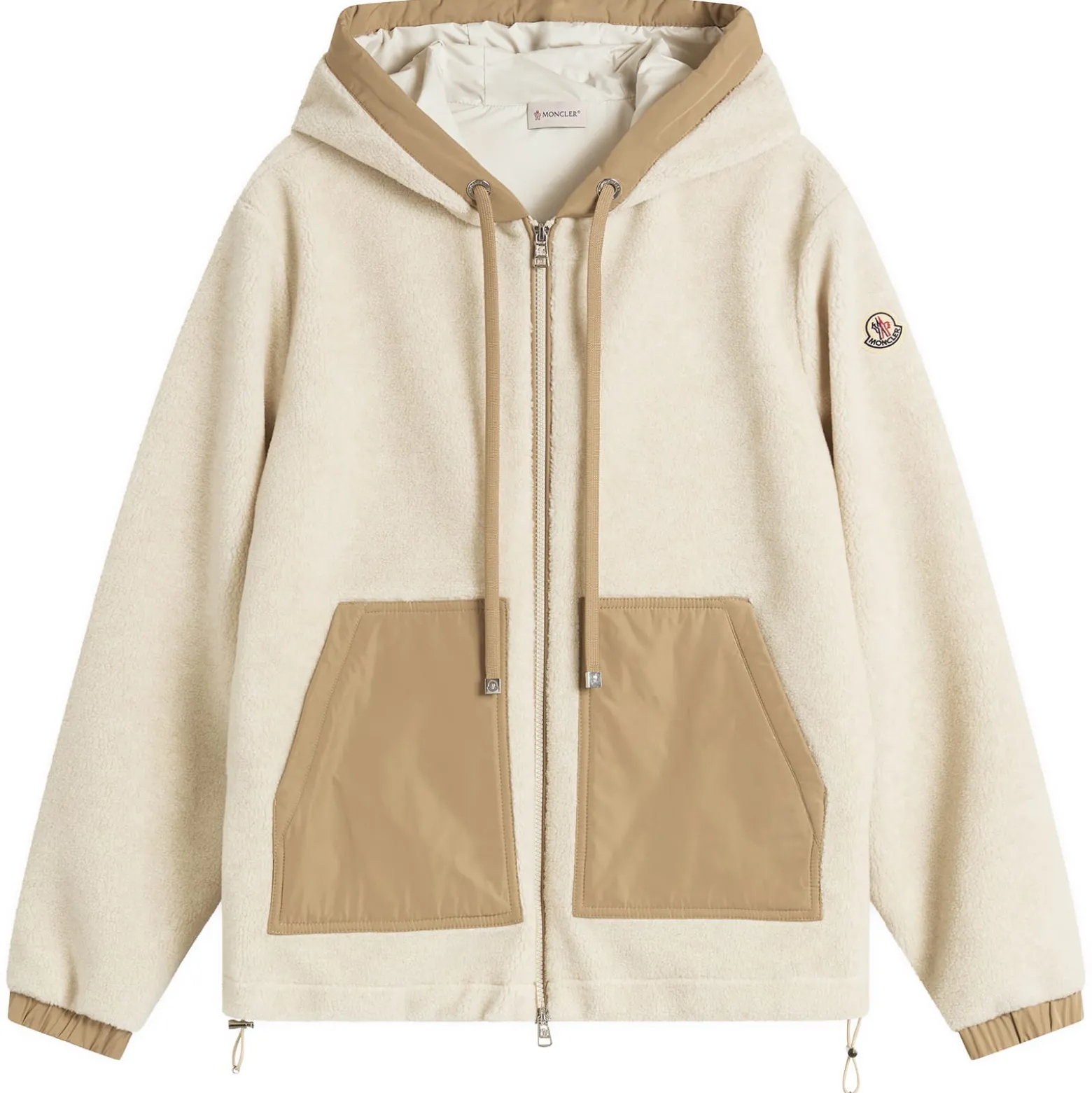 Moncler Teddy Fleece Zip Up Hooded Fleece