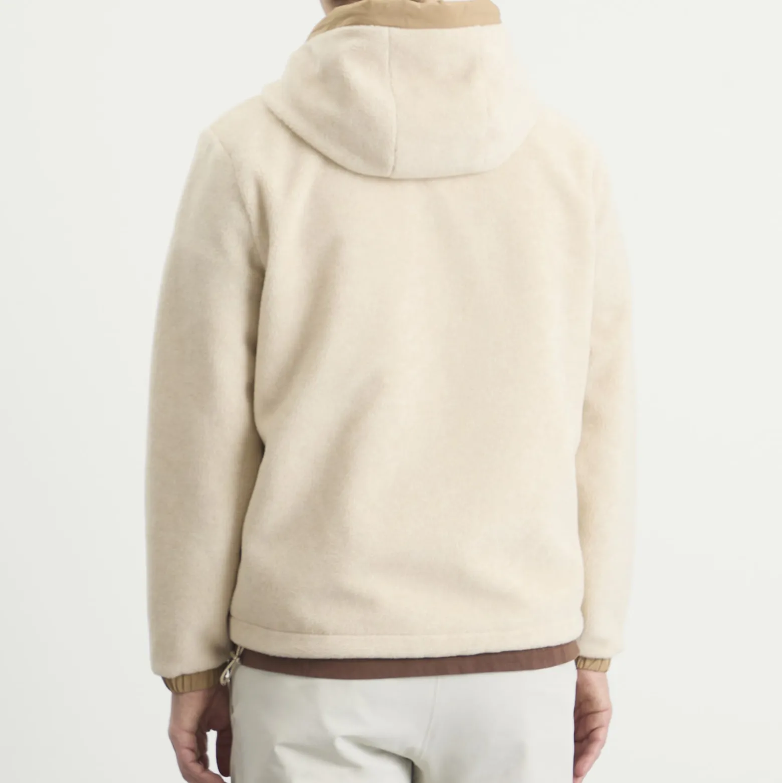 Moncler Teddy Fleece Zip Up Hooded Fleece