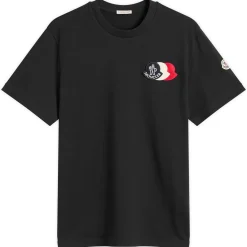 Moncler Triple Logo Heavy Cotton T-Shirt