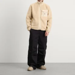 Moncler Zip Up Teddy Fleece Cardigan
