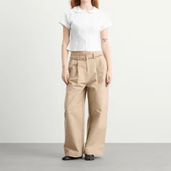 My Mum Made It Curved Collar Cap Sleeve Shirt