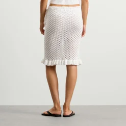 My Mum Made It Lace Knit Midi Skirt