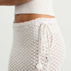 My Mum Made It Lace Knit Midi Skirt