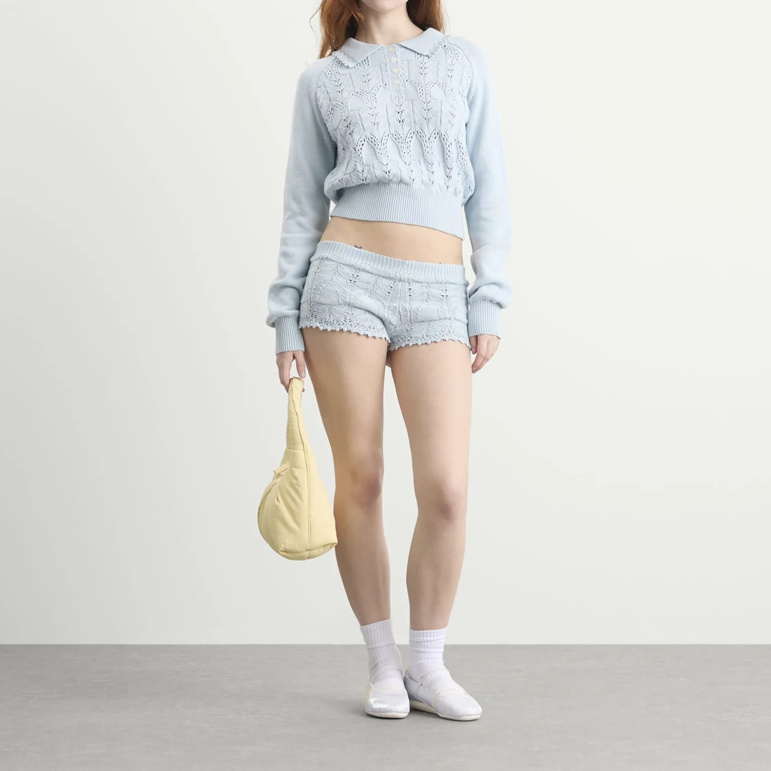 My Mum Made It Lace Knit Shorts