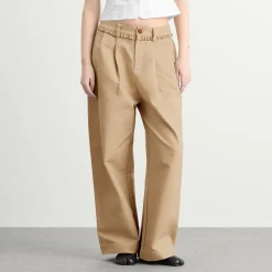 My Mum Made It Pleat Cotton Trousers