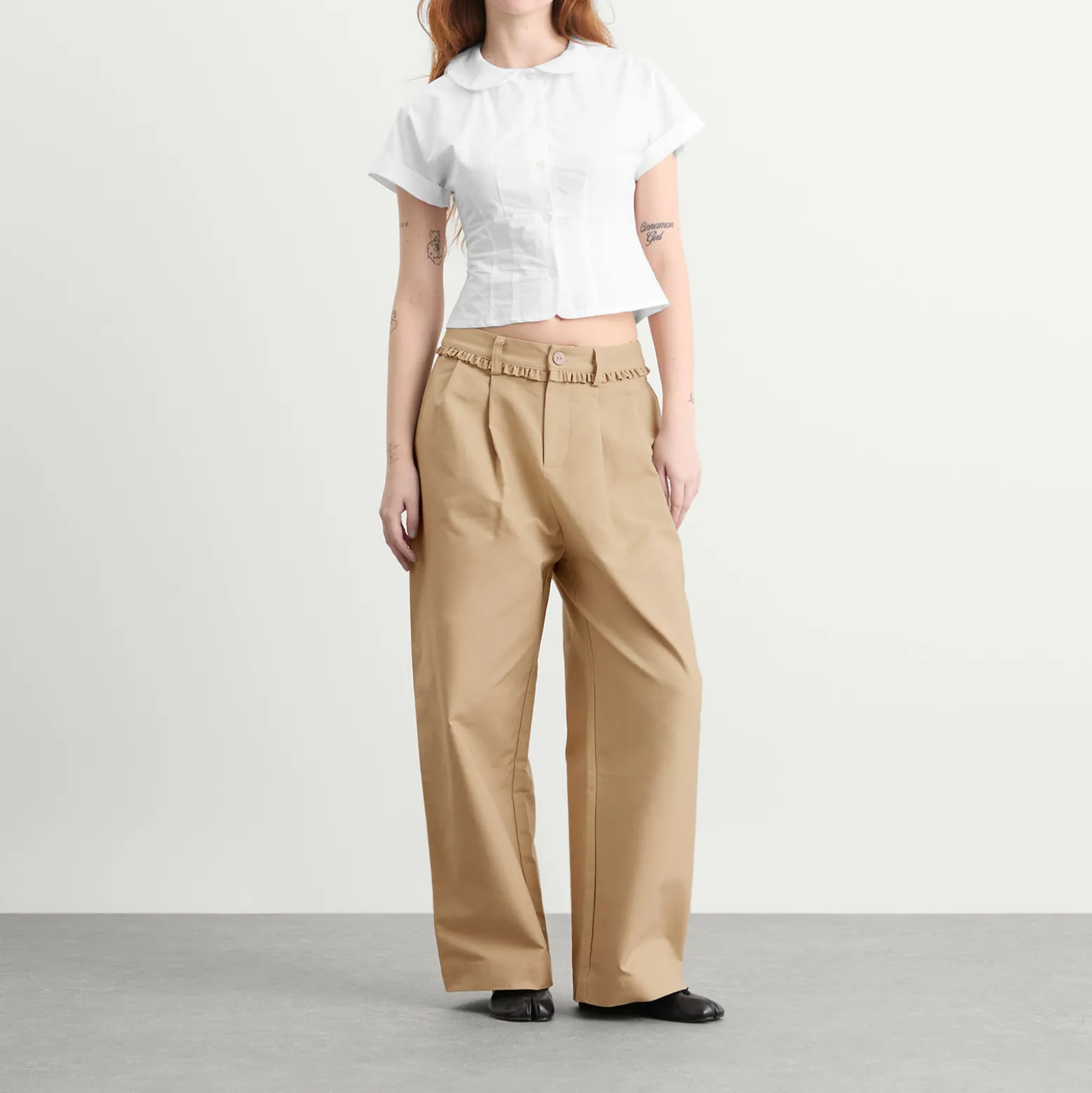 My Mum Made It Pleat Cotton Trousers