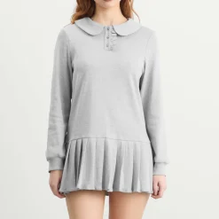 My Mum Made It Polo Mini Long Sleeve Pleat Dress